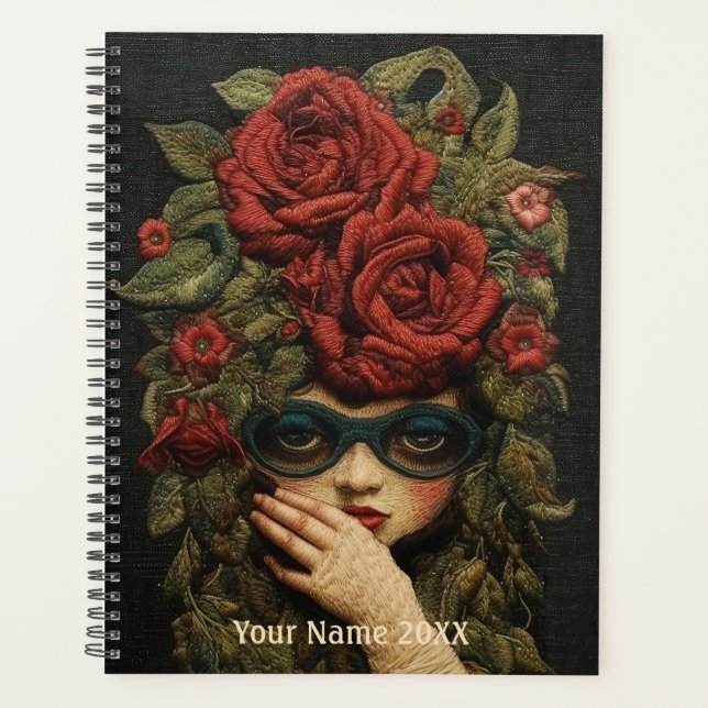She Wore Red Roses Planner (Front)