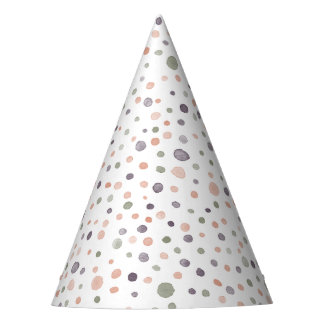 Shea Confetti Watercolor Dots Party Hat