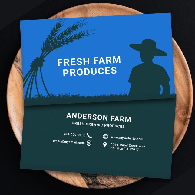 Sheaf of Wheat - Farmer Business Card (Sheaf of Wheat - Farmer Business Card)