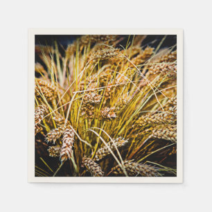 Sheaf Of Wheat - Thank You Paper Napkins