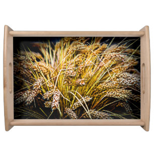 Sheaf Of Wheat - Thank You Serving Tray