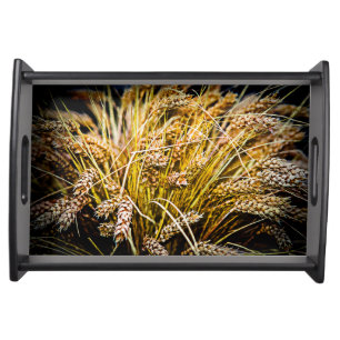 Sheaf Of Wheat - Thank You Serving Tray