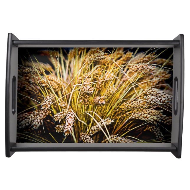 Sheaf Of Wheat - Thank You Serving Tray (Front)