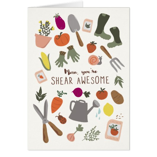 Shear Awesome Mom Cards (Front)