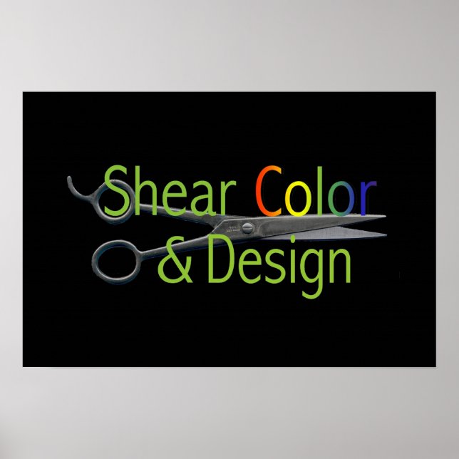 Shear Color & Design Logo Poster (Front)