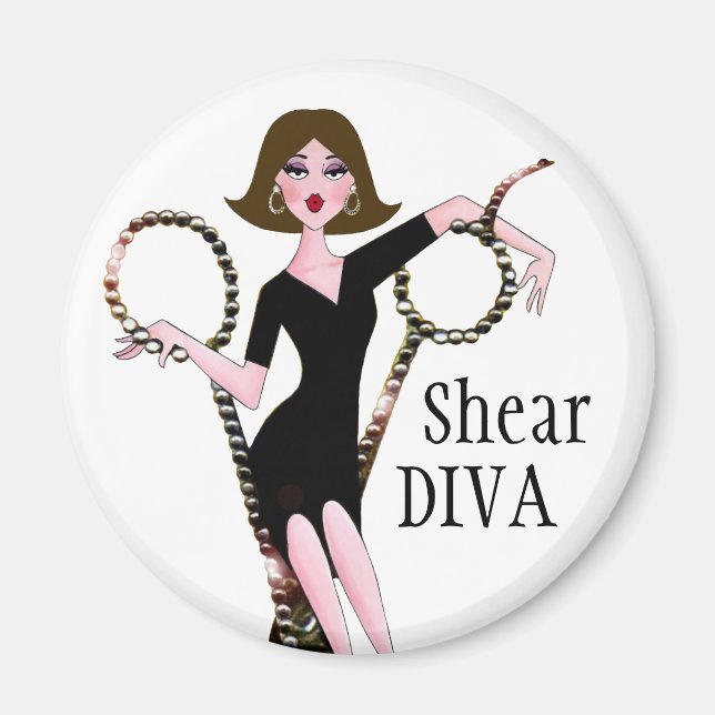 "Shear DIVA" Magnet (Front)