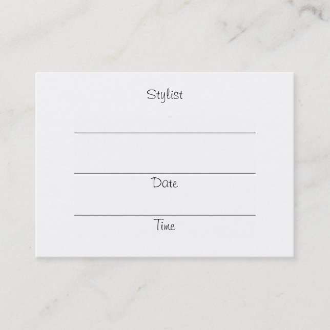 SHEAR DIVAS (red head) Appointment Cards/Chubby Card (Front)