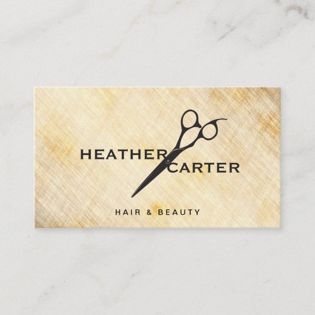 Shear Modern / Rustic Appointment Card (Front)