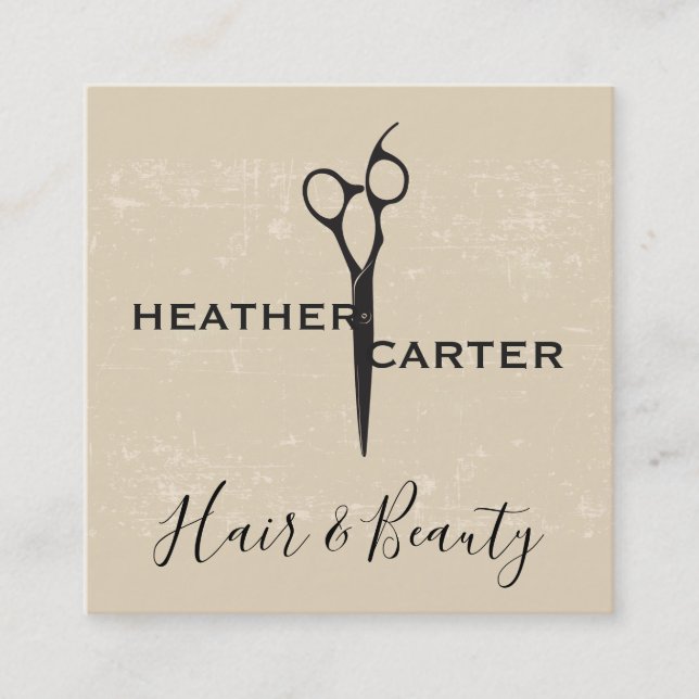 Shear Modern Rustic Texture Appointment Card (Front)