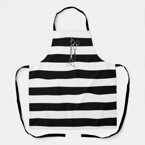 Shears and Stripes Haircutting Apron Salon Apron