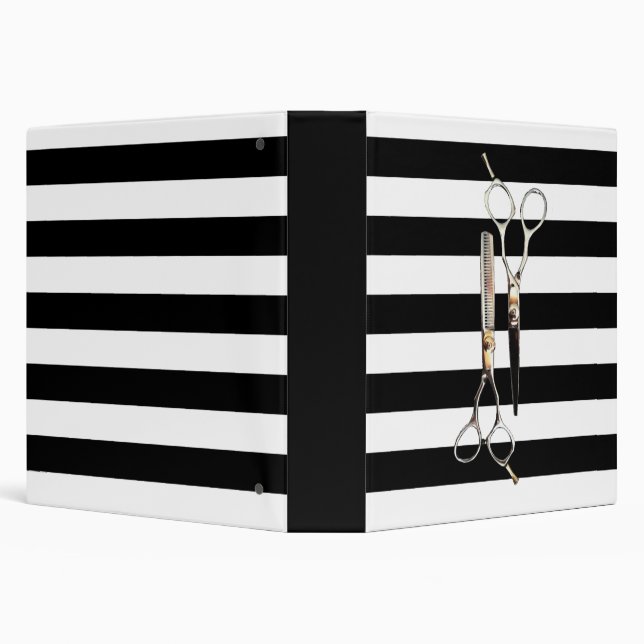 Shears and Stripes  Salon Binder (Background)