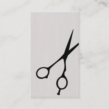 Shears Barber/cosmetologist Business Card (black) by geniusmomentbranding at Zazzle
