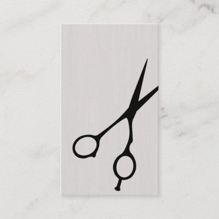 Shears Barber/cosmetologist Business Card (black)