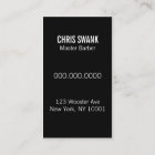 Shears Barber/Cosmetologist Business Card (Black)