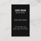 Shears Barber/Cosmetologist Business Card (Black)