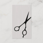 Shears Barber/cosmetologist Business Card (black) at Zazzle
