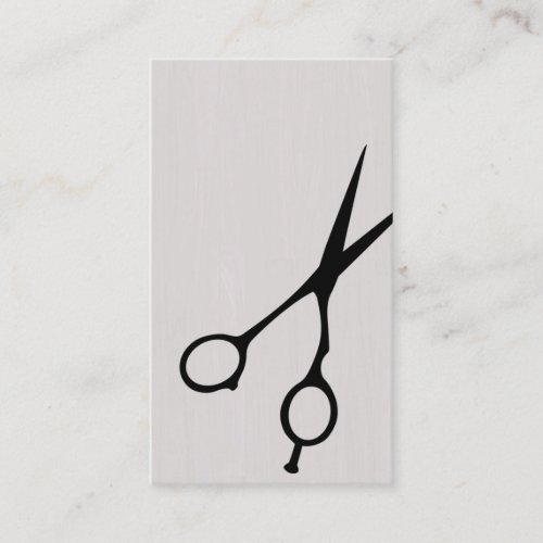 Shears BarberCosmetologist Business Card Black