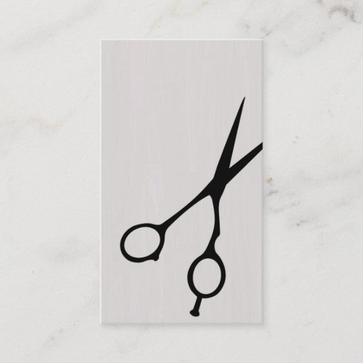 Customizable Shears Barber/Cosmetologist Business Card (Black)
