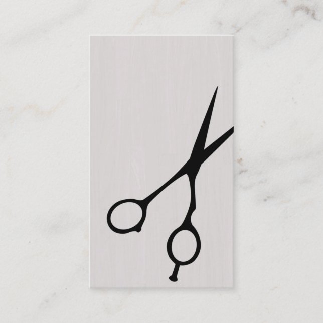 Shears Barber/Cosmetologist Business Card (Black) (Front)