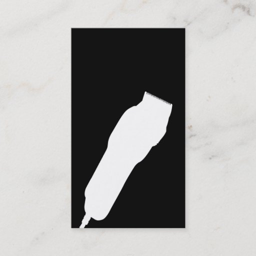 Customizable Shears Barber/Cosmetologist Business Card (Black)