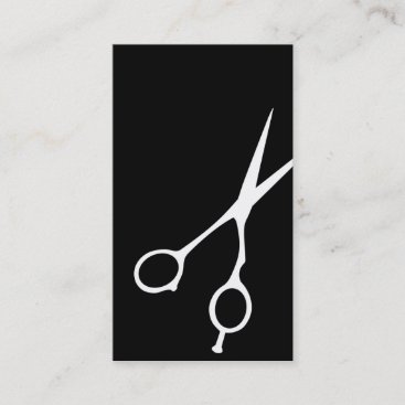 Shears Barber/Cosmetologist Business Card (Black)