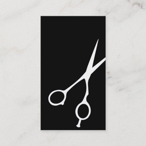 Shears Barber/Cosmetologist Business Card (Black)