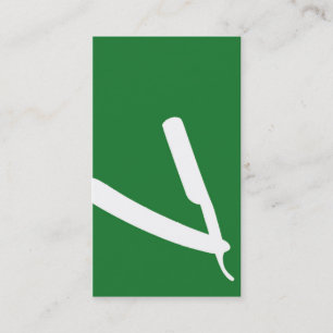 Shears Barber/Cosmetologist Business Card (Green)