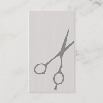 Shears Barber/cosmetologist Business Card (grey) by geniusmomentbranding at Zazzle