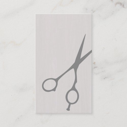 Shears Barber/Cosmetologist Business Card (Grey)