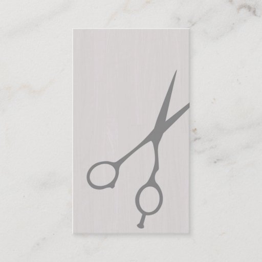Customizable Shears Barber/Cosmetologist Business Card (Grey)