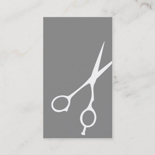 Shears Barber/Cosmetologist Business Card (Grey)