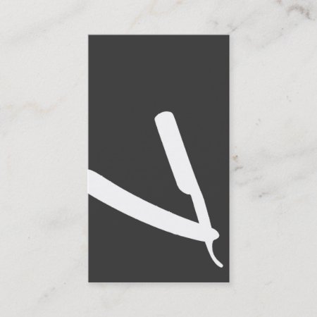 Shears Barber/cosmetologist Business Card (grey)