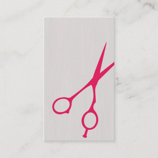 Customizable Shears Barber/Cosmetologist Business Card (Magent)