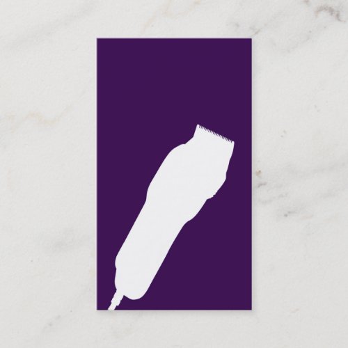 Shears Barber/Cosmetologist Business Card (Purple)