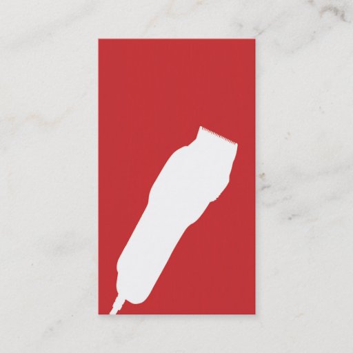 Customizable Shears Barber/Cosmetologist Business Card (Red)