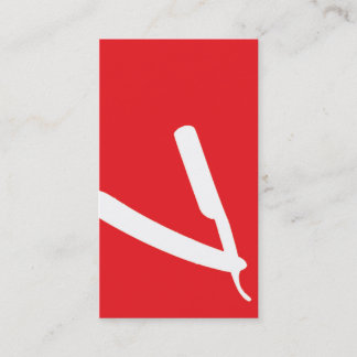 Shears Barber/Cosmetologist Business Card (Red)
