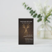 Shears | Ornate / Gold | Wooden Business Card (Standing Front)