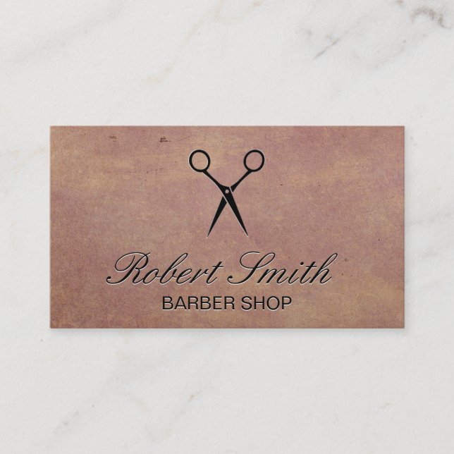 Shears | Texture Background Business Card (Front)