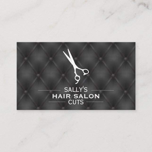 Shears with Dividers | Luxury Upholstery Cushion Business Card (Front)