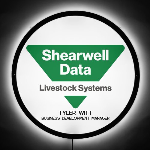 Shearwell Data Livestock Systems Illuminated Sign