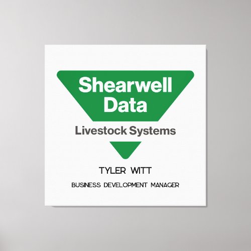 Shearwell Data Livestock Systems Logo Canvas Print