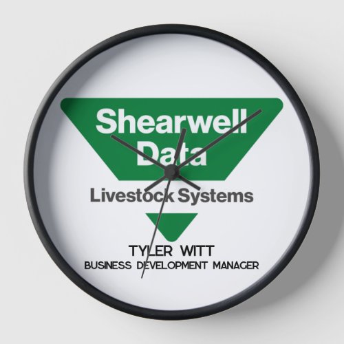 Shearwell Data Livestock Systems Logo Clock
