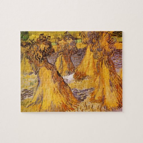 Sheaves of Wheat by Vincent van Gogh Jigsaw Puzzle