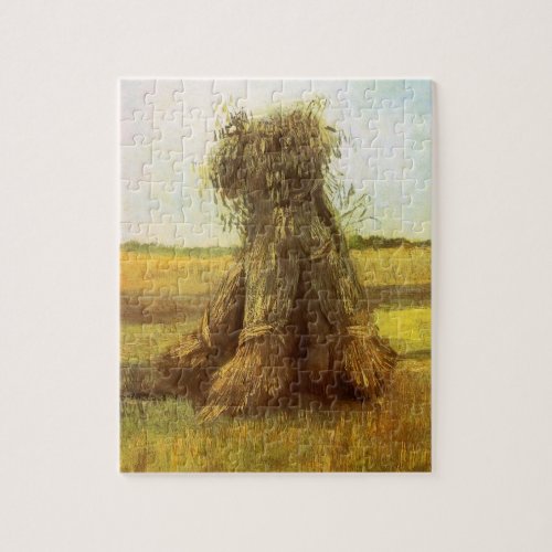 Sheaves of Wheat by Vincent van Gogh Jigsaw Puzzle