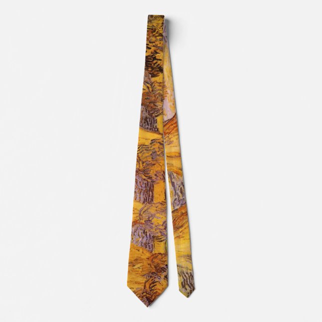 Sheaves of Wheat by Vincent van Gogh Neck Tie (Front)