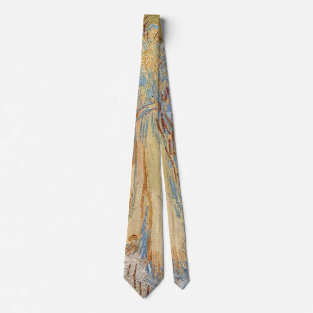 Sheaves of Wheat by Vincent van Gogh Neck Tie (Front)