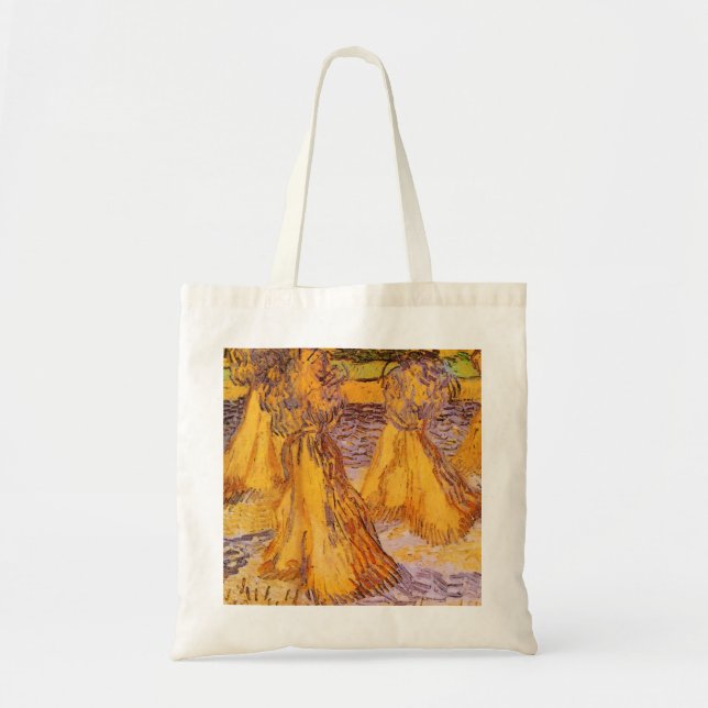 Sheaves of Wheat by Vincent van Gogh Tote Bag (Front)