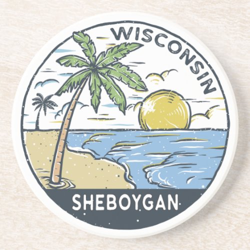 Sheboygan Wisconsin Vintage Coaster