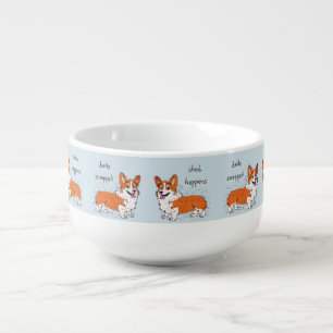 Shed Happens Corgi Soup Mug