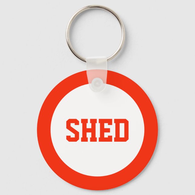 Shed Keychain (Front)